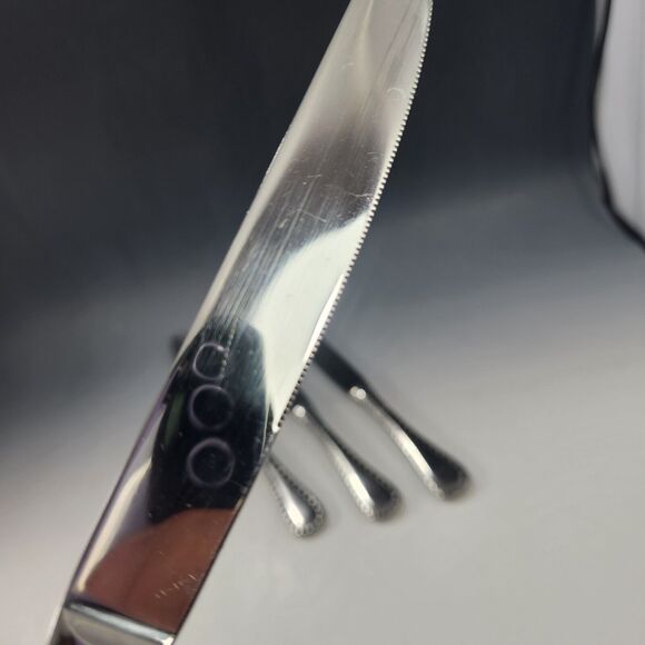 ONEIDA Set 6 Dinner Butter Knives BELMONT LYONS Pattern Stainless Flatware Knife - Picture 6 of 6